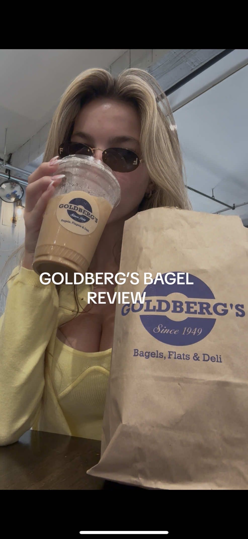 I listen to your comments and Goldberg fagels are a 10/10 #fyp #viral #review #bagel #hamptons #food 