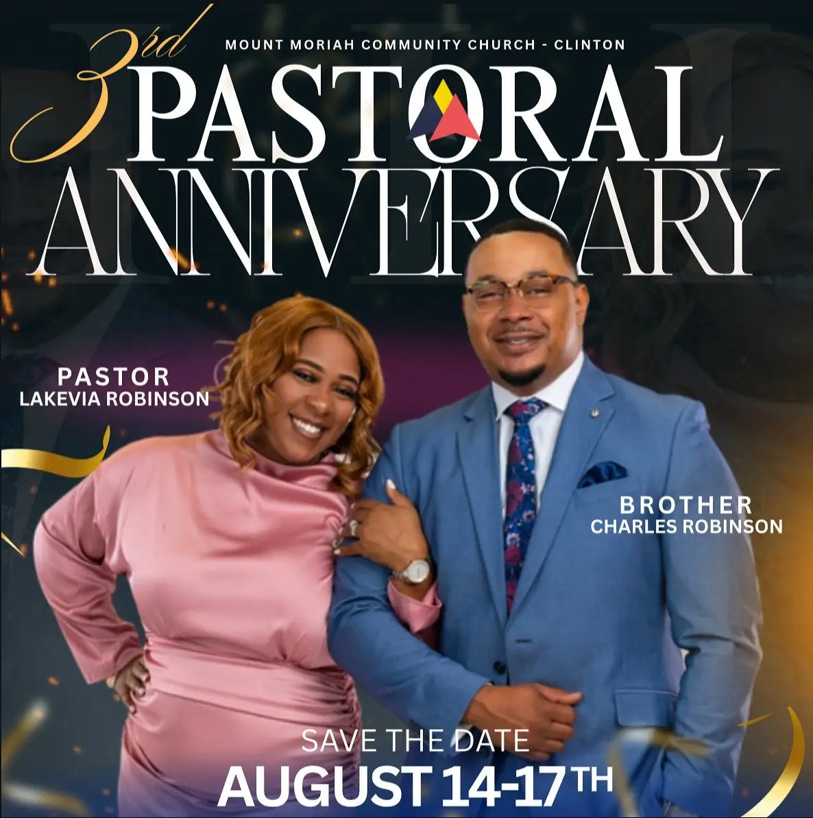 We’re gearing up to celebrate 3 incredible years of love, growth, and God’s faithfulness under the leadership of Pastor Ke and Brother Charles Robinson! 🎉 Mark your calendars and get ready to honor all that God has done—and is still doing—through their ministry.  More details coming soon… stay tuned! 🙌🏽✨ #ThreeYearsStrong #ThePlaceWhereLoveAbides💙