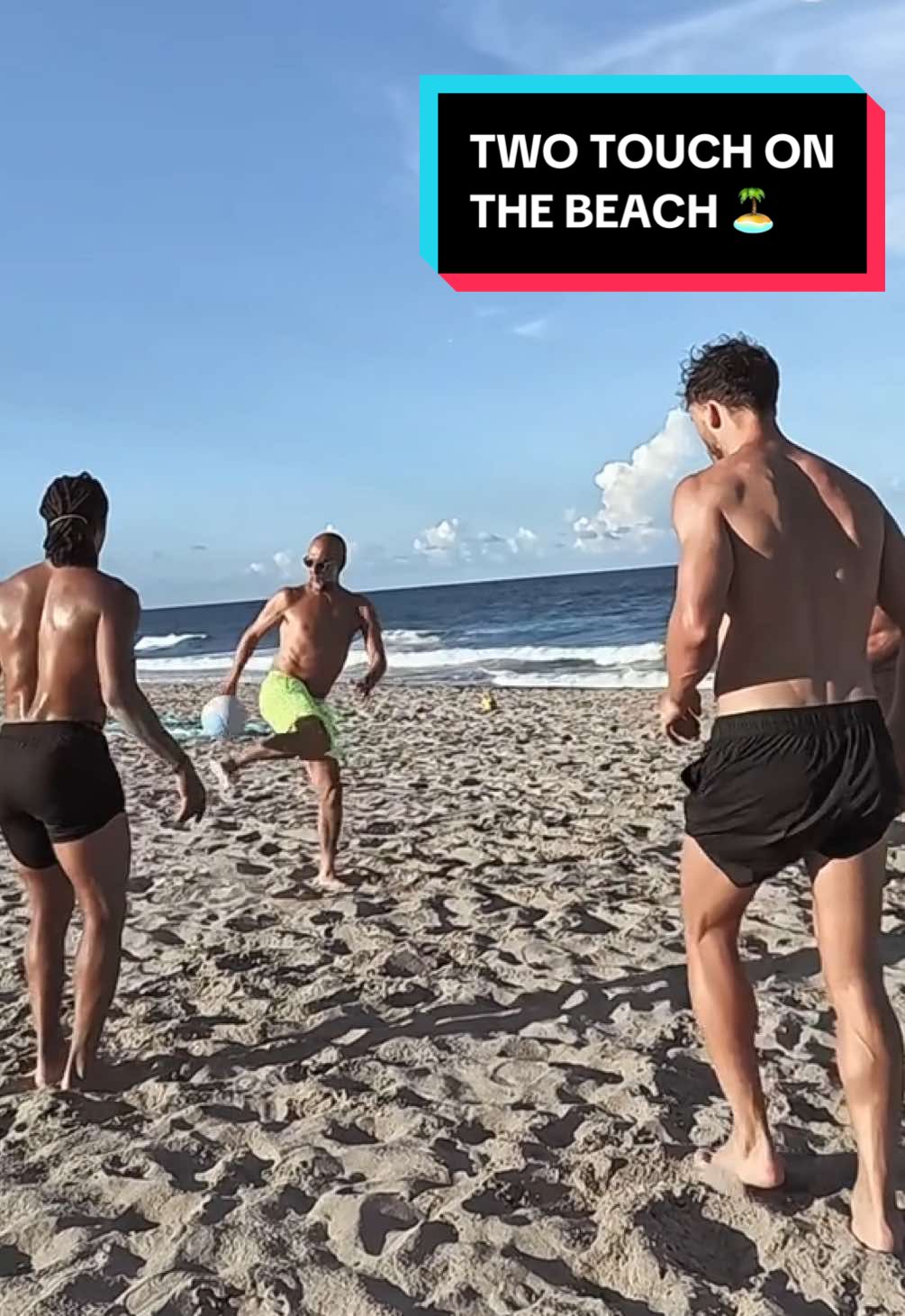 Two touch on the beach with the boss 🫡  #mancity #pepguardiola #pep #nathanake #rubendias #manuakanji #tijjanireijnders #fifacwc #fcwc #fifaclubworldcup  