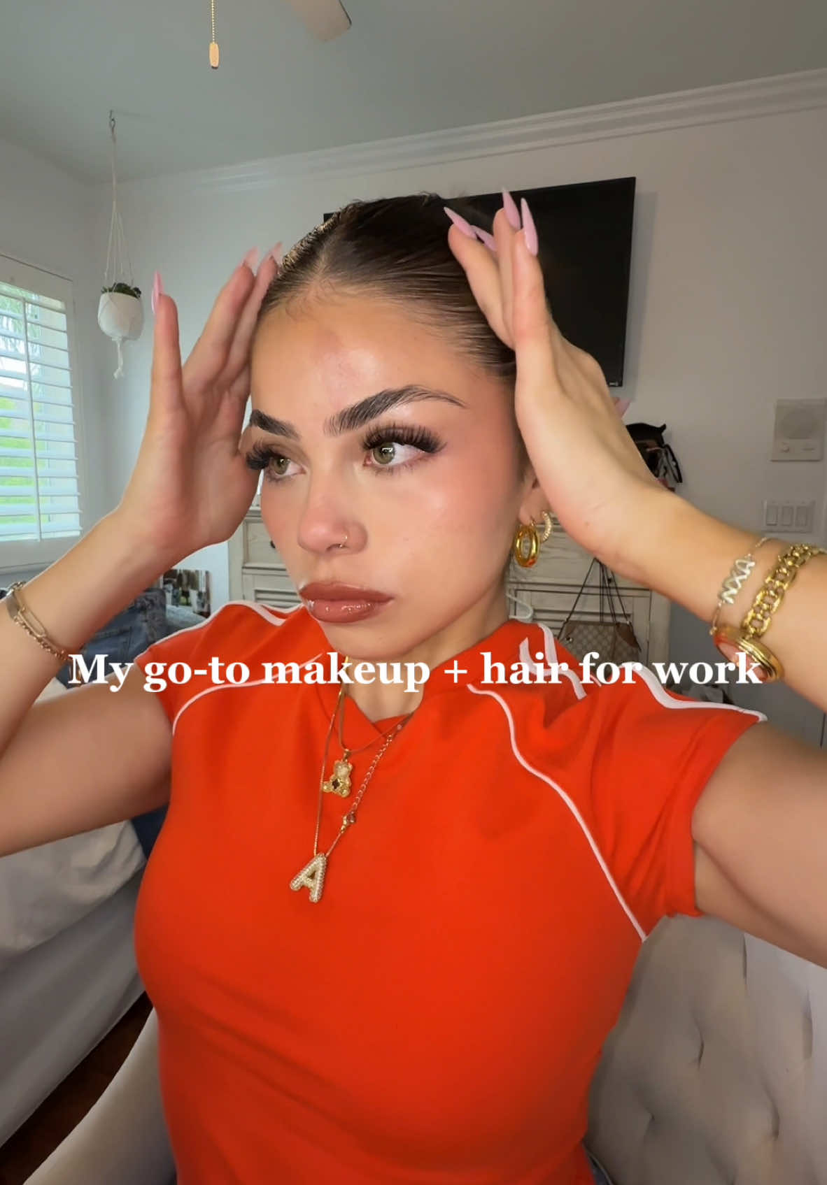 This look lasts me my entire 12 hour work day! 🤭 @Tower 28 Beauty  @Huda Beauty  @makeupbymario  @REFY  @Charlotte Tilbury  @milkmakeup  @Maybelline NY  @bobbibrownth  @Saie  @Westman-Atelier  @Conair  @K18 Hair  @Living Proof, Inc.  #GRWM #MakeupRoutine #slickbun #nailtech #beauty #fypシ 