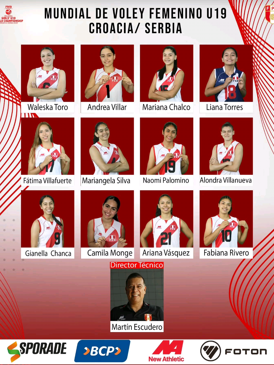 MUNDIAL SUB 19 DE VOLEY 🇵🇪 MARTIN ESCUDERO DIÓ A CONOCER A LAS 12 ELEGIDAS PARA EL MUNDIAL 🔥🎤 #peru🇵🇪 #mundial #voley #