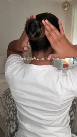 Replying to @marii.isabell3 A SLICK BACK BUN TUTORIAL for my curly hair baddies 🤍 tee from @In Print We Trust #ipwt #inprintwetrust #beauty #slickbackbun #hairtutorial #curlyhair #grwm #slickback #badblaura  