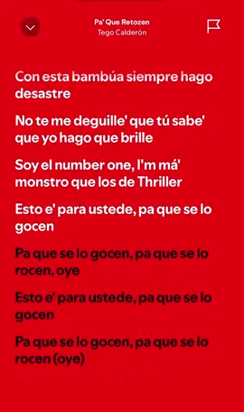 Pa' Que Retozen🥀#tegocalderon #fypシ゚ #fyp #letras #spotify #reggaeton #argentina 