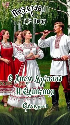 25 июня С Днём Дружбы и Единения Славян!#деньединенияславян#деньдружбыиединенияславян #25июня #25июняденьдружбыиединениеславян #доброеутро