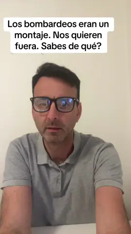 Los bombardeos eran un montaje. Nos quieren fuera de XRP . Sabes por qué?