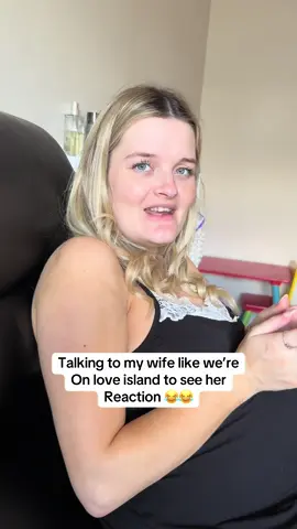 Talking to my wife like we’re on love island 😂😂 #LoveIsland #wife #funny #couplecomedy 