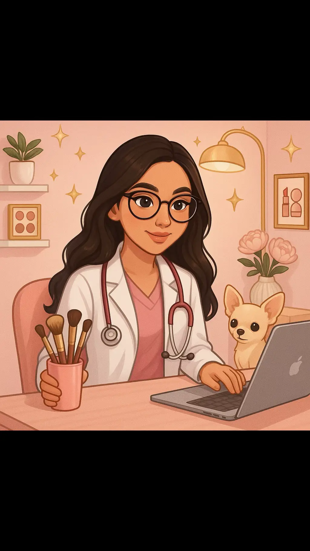 Ame como me creo , ya que ahí esta mi esencia  Estudiante de medícina , que es maquilladora , con su mascota 💖  #maquillaje #fyp #chatgpt #universidad #medicina #alma #pront 