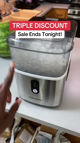 Euhomy nugget ice maker sale. #euhomy #icemaker #nuggetice #Tiktokshopsummerturnup #TikTokShopFathersDay #TikTokShopRestock #tiktokshopcreatorpicks  #TikTokShopSpringGlowUp #TikTokShop #code #coupon #deal #flashsale #discount 