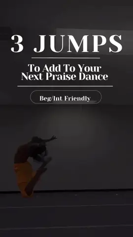 Add shape. Add style. Add purpose. Try these 3 jumps to elevate your next praise dance piece 🙌🏽 Which one’s your favorite? #praisedancer #dancetutorial #contemporarydance #dance #TamilThePraiseDancer #fyp #dancer #ministry #danceministry #tiktok 