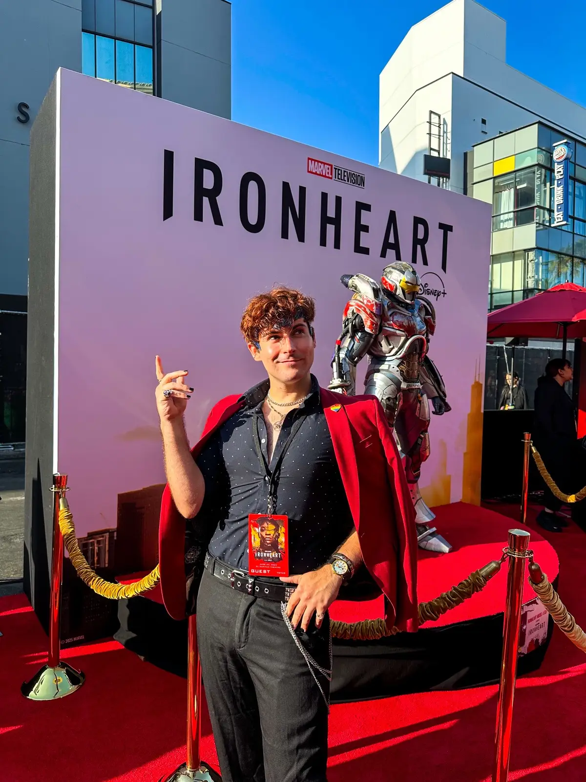 Happy Ironheart day to all!!! Last night I had the honor of being @Aims ‘ guest to the premiere of @Marvel Studios latest show, Ironheart!! Needless to say to say we had a repulsor BLAST! 💥♥️ As you know I’m a Young Avengers fan, so I’m beyond excited that the MCU is formally giving another member of the team their flowers! To no one’s surprise I did a little marvel chic style Wiccan to help say hello to a fellow teammate and to showcase that this show is going tie in a bit of magic with Riri’s tech… Ironheart follows Riri Williams right after her uh- internship in Wakanda, but now she’s heading home. We got to see the first two episodes and I desperately need more. The show is smart, funny, and is introducing a whole new side to the magic of the MCU while showcasing what lengths a brilliant inventor is willing to go to in the pursuit of greatness. Dominique Thorne is a STAR and the entire cast delivers comedy and heart throughout. I’m so excited for the Dawn of your legacy, Riri. Thank you again to Amy for bringing me along and to @Marvel Entertainment and @Disney+ for having us! You can catch Ironheart NOW STREAMING!!! ✨♥️⚙️ #ironheart #marvel #mcu #disneyplus #marvelstudios #ririwilliams #youngavengers #wiccan #billykaplan #marvelstyle #marvelpremiere 