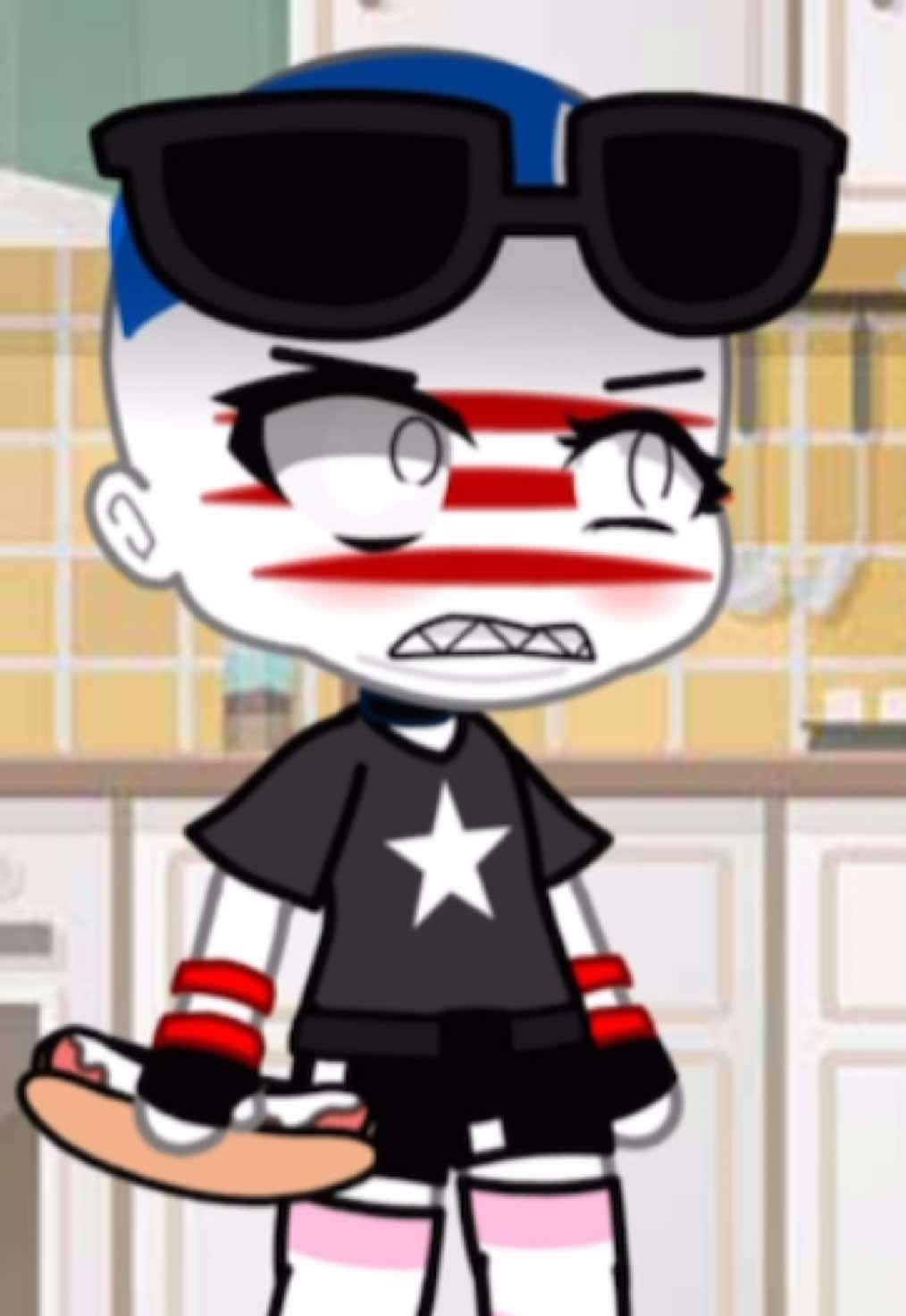 here you go @America/USA 🇺🇲/😎/🍟/🍔/🦅  since you dont have the balls to stand up to him irl 😹😹😂✌️#кантрихуманс #countryhumans #гача #срача #страны #hetalia #fyp #фд #рекомендации #countryballs 