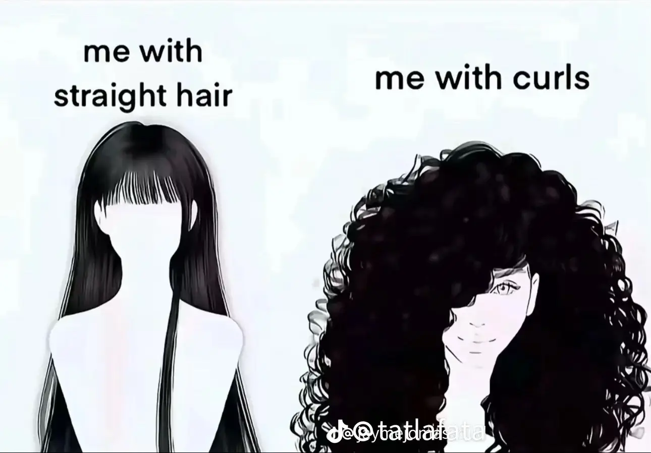 I don’t even wear my hair curly as much but I like it better😭 #hairtok #trending #fyp 