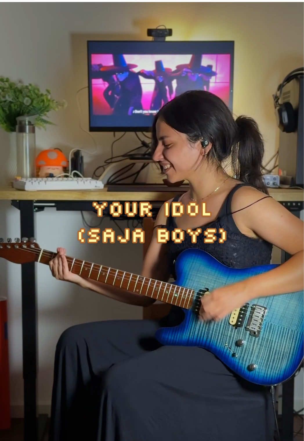 Respuesta a @Lauren I'll start with your idol 👹 #sajaboys #kpopdemonhunters #jinu #guitarcover 