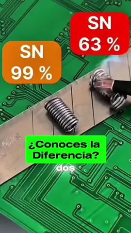 🔧 ¿Sabes en qué se diferencian estos dos estaños? Parece un detalle mínimo, pero puede cambiar TODO tu trabajo. 📌 El SN99 se usa en equipos nuevos. Tiene solo 1% de plomo. 📌 El SN63 contiene 37% de plomo, funde más rápido y fluye mejor. Ideal para reparaciones rápidas y PCB sensibles. ⚠️ 👉 En Tecnicelular no solo te damos herramientas, ¡te enseñamos a usarlas bien! Aprende qué estaño usar, cómo aplicarlo y en qué casos. 💬 Comenta 