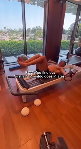 Men do pilates too!!  #pilates  #cristianoronaldo #mendopilates #pilateshumor  #humor  #cr7 #pilatesreformer  #pilatesworkout #mendoingpilates  #gymbro  #gymboys  #pilatesguy 