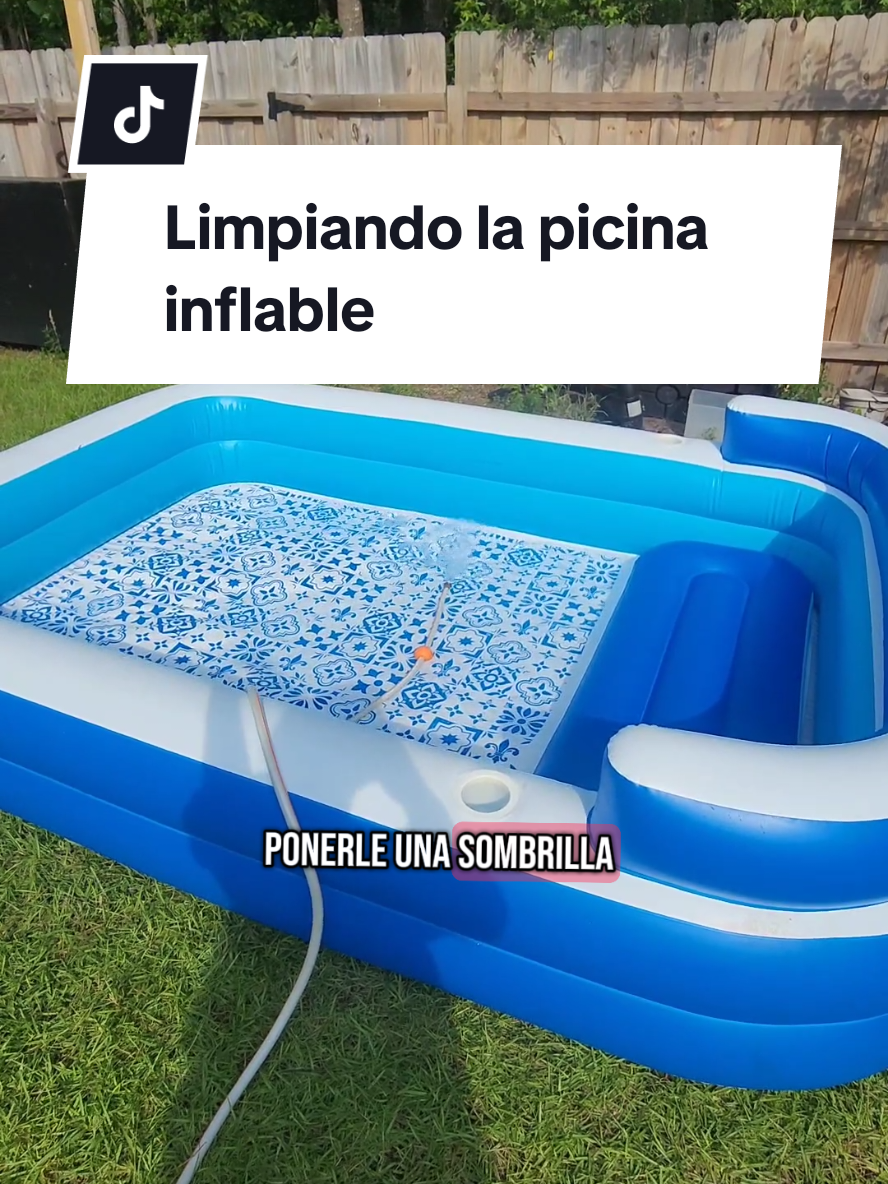 Replying to @fuerapierluisi la verdad que esta picina nos ha salido buenísima y solo bos costo $40 !  #inflatablepool 