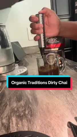 Mushrooms in your teas? Such a great way to focus and get the energy you need in your daily cup of tea. I like this Dirty Chai and recommend it for the tea lovers. Check it out! #dirtychai #organictraditions #mushroomtea #tea 