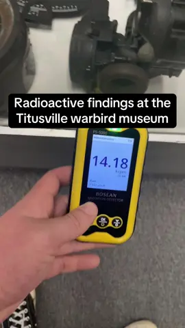 The only non radium thing was the thorium alloy jet engine at the end #radiation #radioactive #nuclear #geigercounter #radview #thorium #radium 