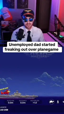 Unemployed dad started freaking out over planegame #unemployed #planegame #kickstreaming 