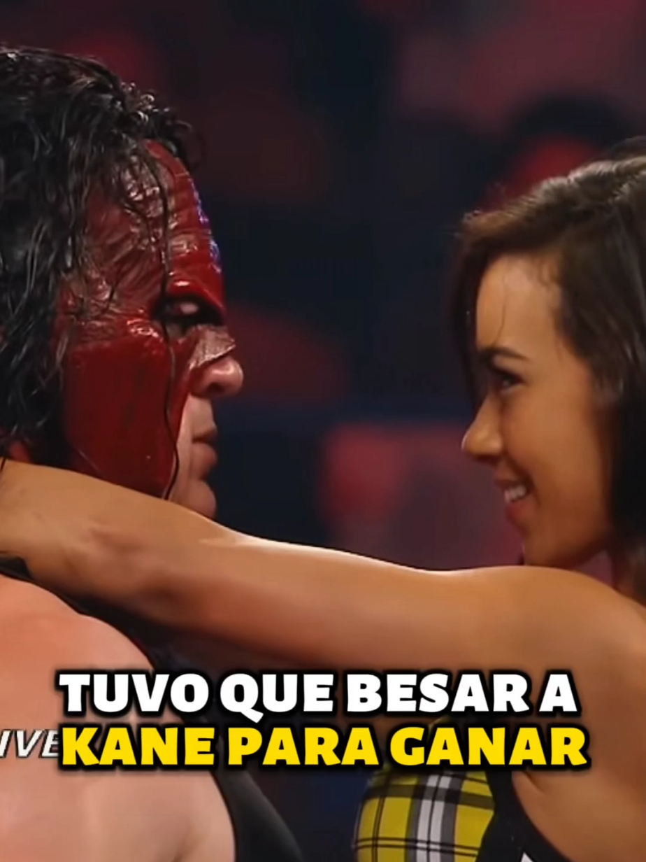 Esta luchadora tuvo que besar a Kane para poder ganar #WWE #wrestling #kane 