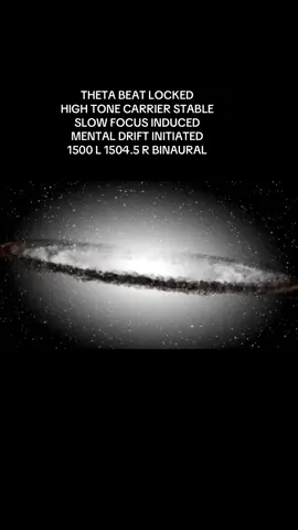 Left ear receives 1500 Hz Right ear receives 1504.5 Hz Binaural beat frequency is 4.5 Hz 4.5 Hz is in the theta brainwave range Linked to light trance, meditation, internal focus Useful for passive attention, creative flow, and memory access Carrier tones are high Creates sharp, clear auditory presence Beat is subtle but consistent in the background Effect is a balance between surface alertness and deeper internal slowing No sedation No intensity Just slow cognitive drift beneath a high tone layer#CapCut 
