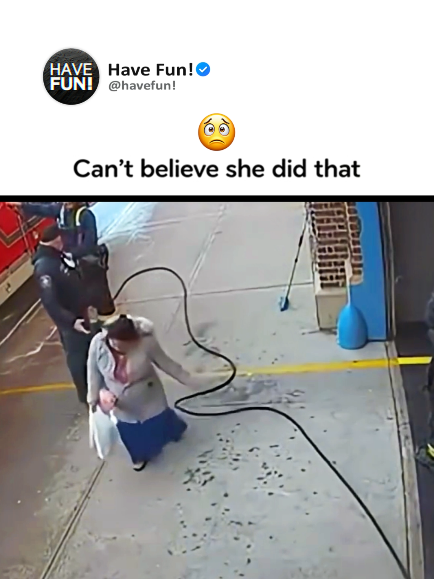Can’t believe she did that 😂