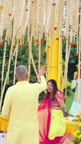 This video has my whole heart ♥️🧿 My Mehendi day, and my father showering me with flowers  a moment so pure, it’s etched into my soul forever.  This will always be a core memory, one I’ll carry for life. My first love, my biggest blessing my Baba  #fy #for #mehendi #fatherdaughter #father 