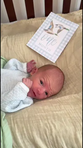 My ONE month old😭 #onemonthold #newborn #babyboy 