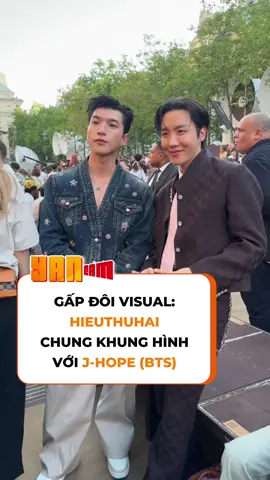 HIEUTHUHAI chủ động tương tác, chụp ảnh cùng J-Hope (BTS)! #HIEUTHUHAI #JHOPE #LV #LouisVuitton #LVMenSS26 #HIEUTHUHAIxLVMenSS26 