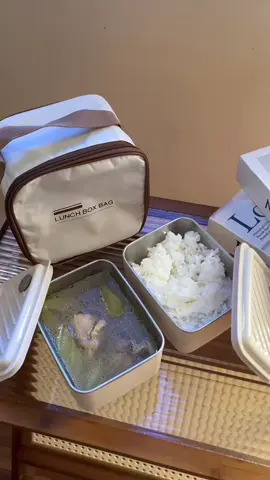 Food grade stainless steel with insulated bag ❤️ #lunchbox #lunchboxinsulated 