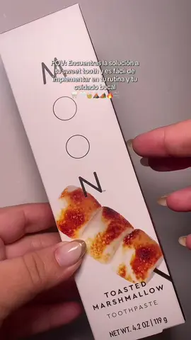 🦷🫧🔥 gifted by Moon Oral Beauty @Moon Oral Beauty El nuevo sabor toasted Marshmallows esta deliciosooo✨🫶🏻🏕️🌔 y perfecto para la rutina del día a día o para dar un switch a la rutina 🤍 