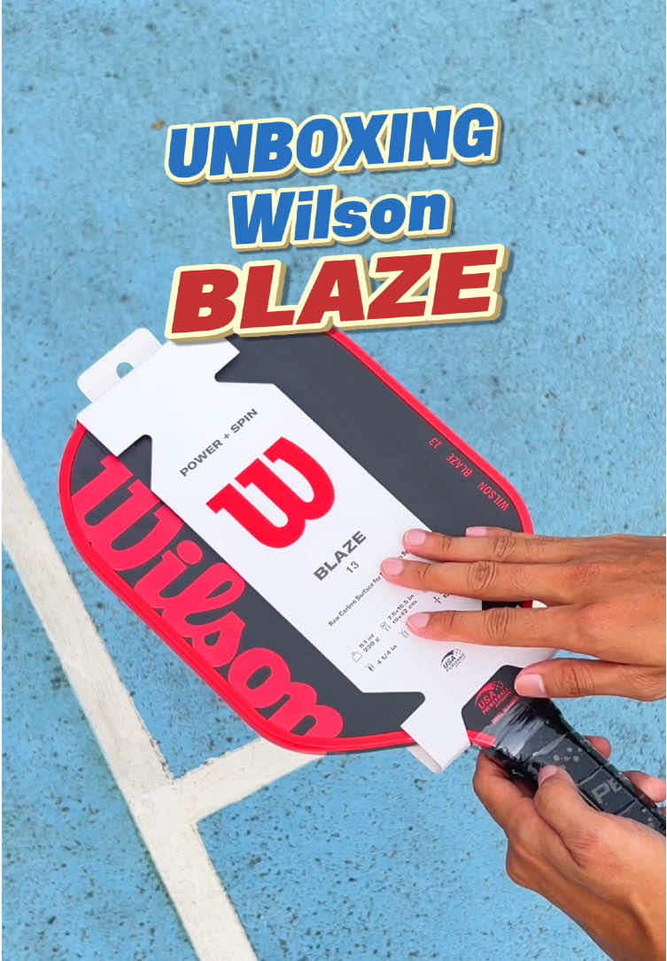 Unboxing wilson BLAZE ✨ #tennis #player #pickleball #keepplaying #champions 