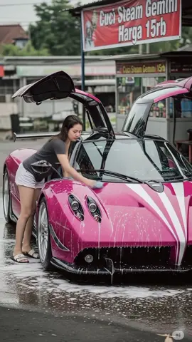 Mobil idaman siapa nih? Pagani Huayra Imola  #cucimobil #foryoupage❤️❤️ #steam #gemini #foryou #idamanmu #paganihuayra 
