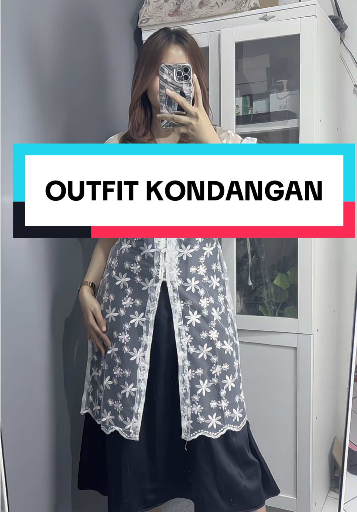 bagus nih buat kondangan #racuntiktok #foryoupage #outfit #outerbrokat #innerdress #outfitkondangan 