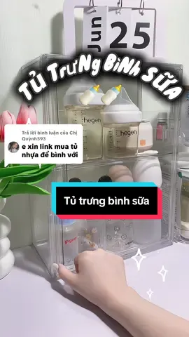 Trả lời @Chị Quỳnh593 em tủ trưng bình sữa đây nha bà ui, nó xinh mà nó sang lắm lun á #tubinhsua #arcrylic #chamsocbeyeu #embedangyeu #meembu #viral #xuhuong 