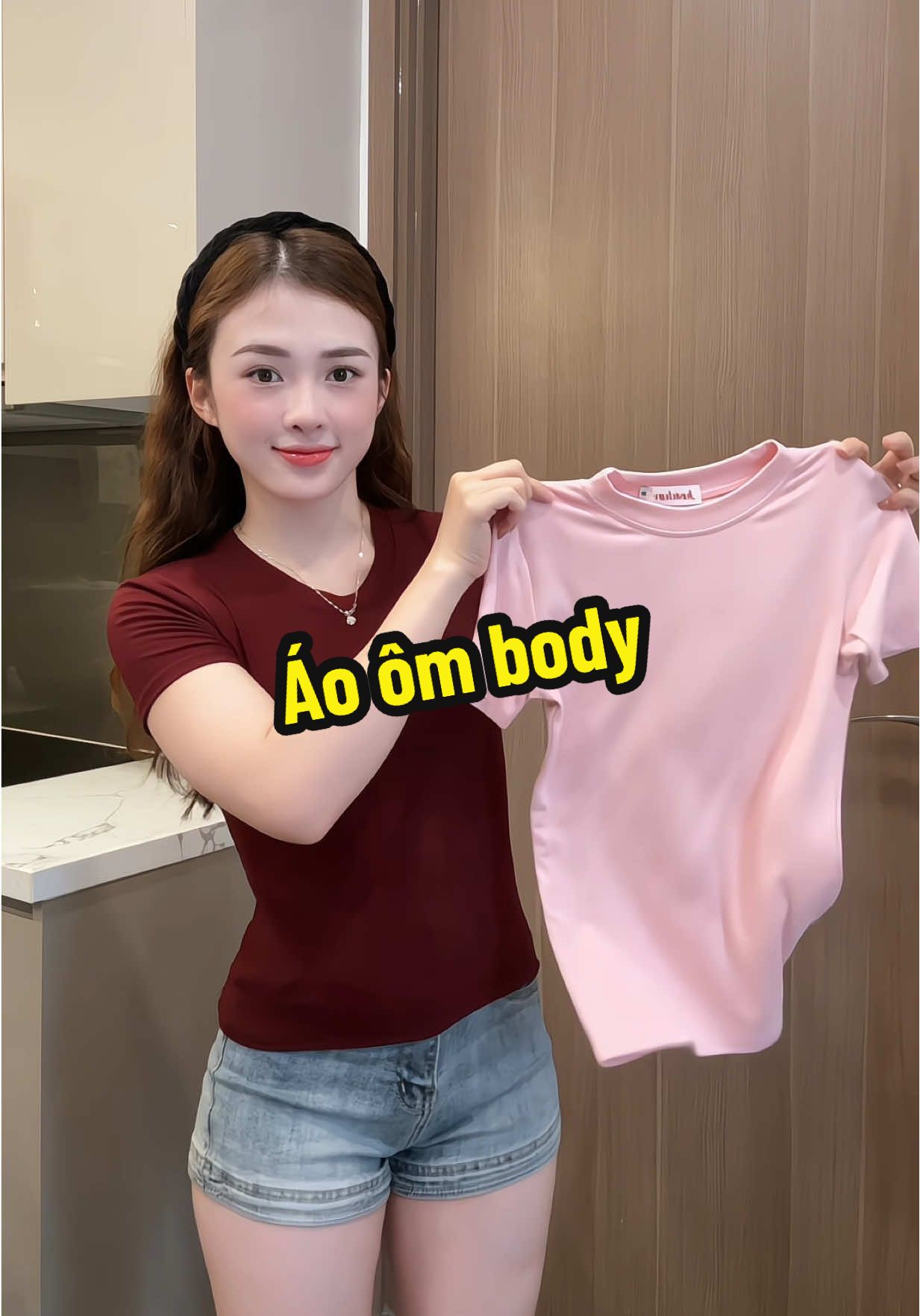 Áo thun nữ dáng ôm body #landaulamvo 
