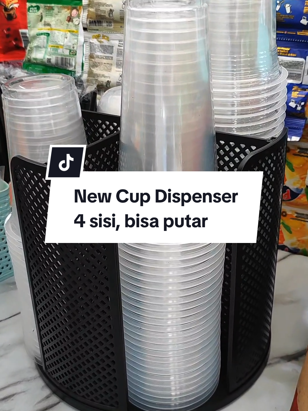 Cup Dispenser terbaru bisa diputar 360 dan memiliki 4 sisi #satukontentiaphari #cupdispenser #cupdispenser360 