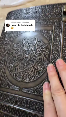 Replying to @Elly #seleneunderground11 #handmadegifts #fyp #foryourpage  #handmade #leatherjournals #viralvideo #witchtok #artistoftiktok #arttok 
