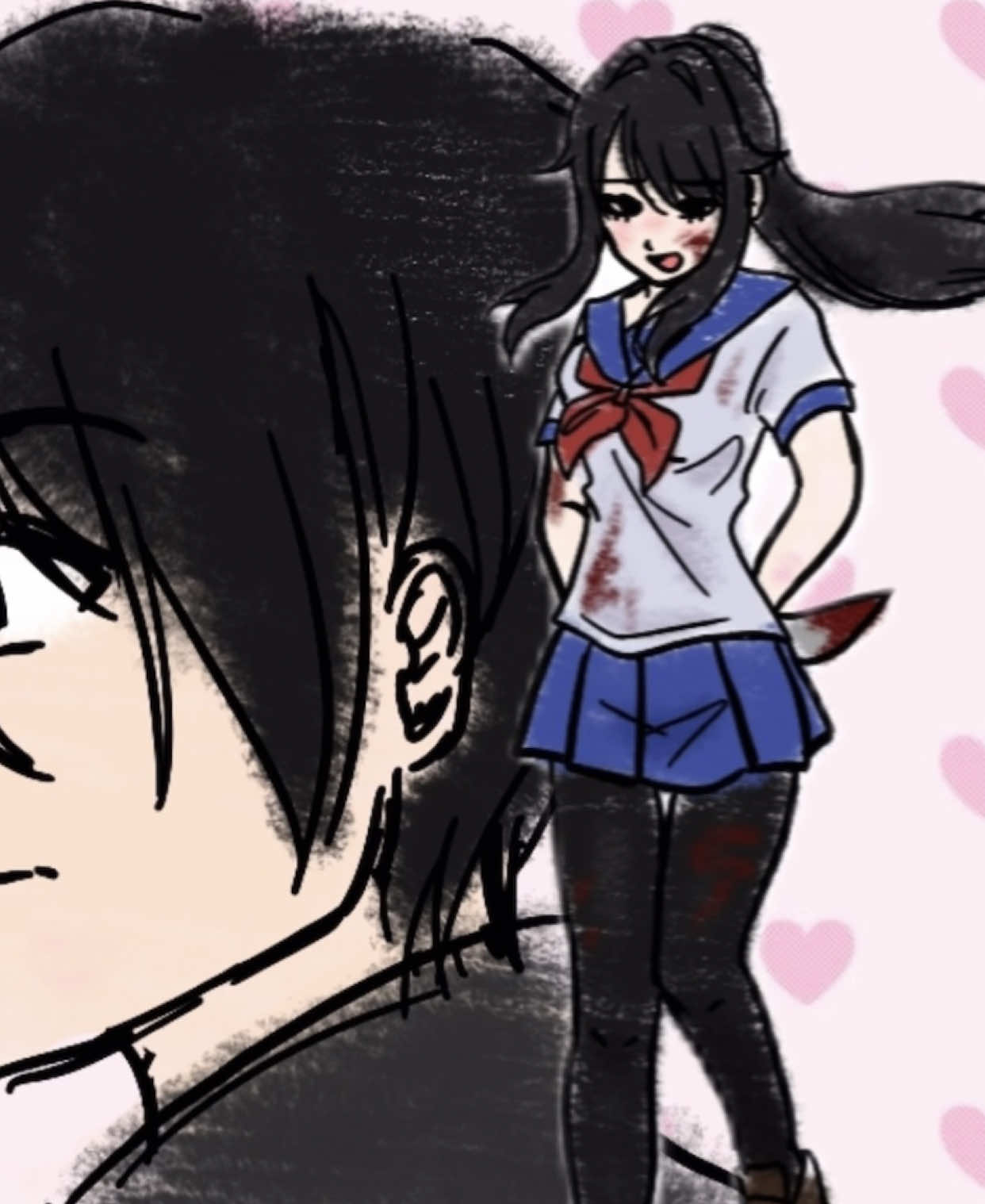 an unhealthy obsession #flipaclip #yansim #animationmeme #yanderesimulator #fyp #animation #framebyframe 