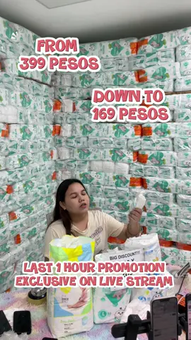 JOIN AND WATCH OUR LIVE FROM 6AM TO 12MN TO GET UP TO 70% OFF DISCOUNT PLUS FREE SHIPPING, COUPONS AND VOUCHERS!  #tiktokviral #affordable #fyp #diapers# #mustbuy #sumikkodiapers