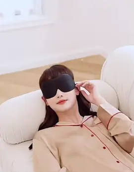 3D Natural Sleeping Travel Eye Mask Soft Eyeshade Cover Shade Goggles Portable Goggles #sleepmask #cotton  #fypp #followers 