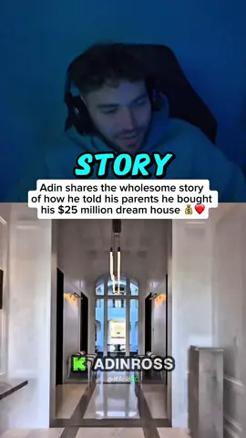 Adin shares the wholesome story of how he told his parents he bought his $25 million dream house #adinross #fyp 