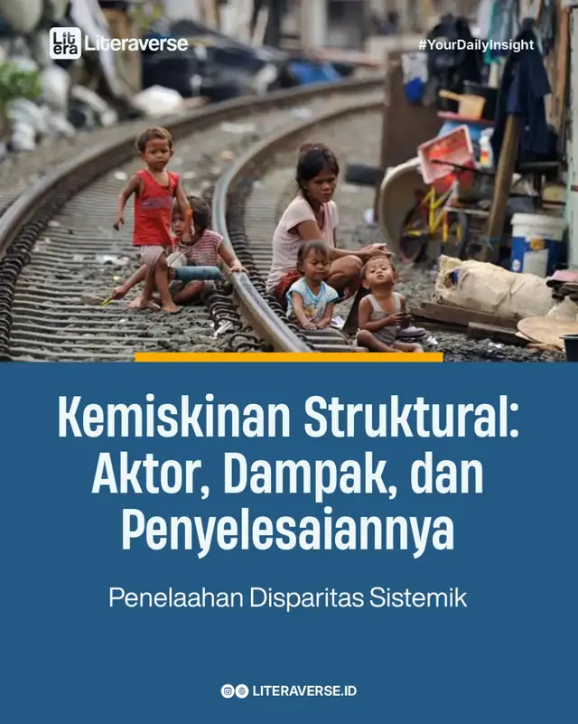 #KawanLitera Kemiskinan struktural bukan soal siapa yang malas, tapi siapa yang tersisih oleh sistem. Ketika akses pendidikan, kesehatan, hingga pekerjaan sudah timpang dari awal, maka yang lahir adalah ketimpangan yang diwariskan antar generasi. 🧩 Mau menghapus kemiskinan? Mulailah dari membongkar institusi dan kebijakan yang melanggengkannya. Bantuan boleh, tapi perubahan struktural adalah keharusan. #KemiskinanStruktural #KeadilanSosial #PembangunanInklusif #EkonomiPolitik #ReformasiStruktural #AnalisisKritik #AmartyaSen #HumanDevelopment ________ Ikuti kami dan bantu kami berkembang! Instagram: @literaverse.id Facebook: Litera IDN TikTok: Litera IDN Website: literavers.id