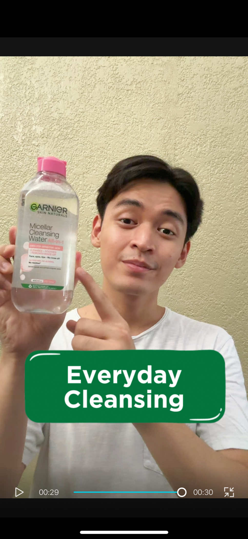 For those with sensitive skin, try Garnier's Pink Micellar Water now! 🩷   Garnier is approved by Cruelty Free International under the Leaping Bunny Programme. Vegan formula = No animal derived ingredients   #GarnierPH #GarnierGang #Skincare #GarnierMicellarWater