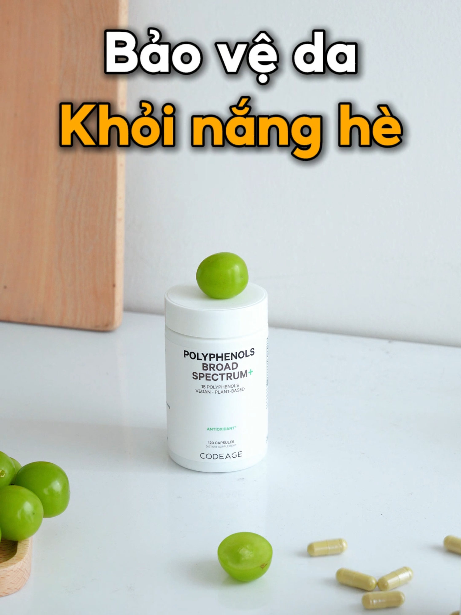 Nắng như này thì bảo vệ da kiểu gì nhỉ? #codeage #codeagevietnam #polyphenols