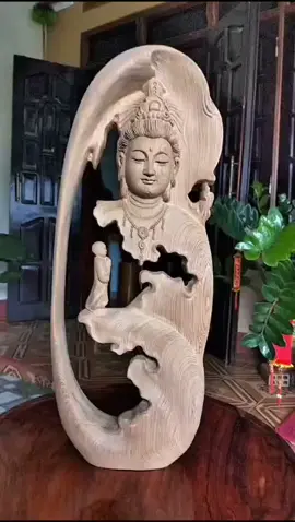 bức tượng nhất tâm bái Phật, đục bằng gỗ ngọc am #tuongnhattambaiphat#tuongdilacgottac#tuongtamđagohuong#nguyenhoađogo