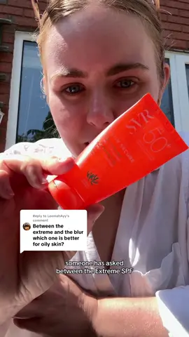 Replying to @LeemahAyy ultimately both are suited but we’d recommend Extreme over Blur as it sits on the skin less and melts aware like it wasn’t even there! #sensitiveskincare #svrskincare #frenchpharmacy #frenchpharmacyskincare #svrspf #oilyskinspf #invisiblespf #nowhitecast 