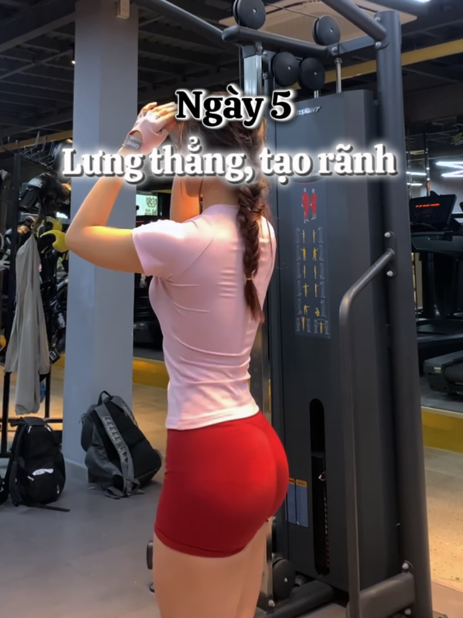 Ngày cuối - Cắt nét lưng dáng V, kéo thắt eo nhoa✨️❤️ #fyp #viral #gym #gymgirl #Fitness 