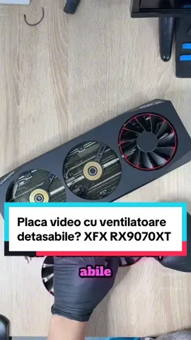 Placa video cu fan-uri detașabile? 🤯 #ndrpc #ad #sponsored #amd #xfx 