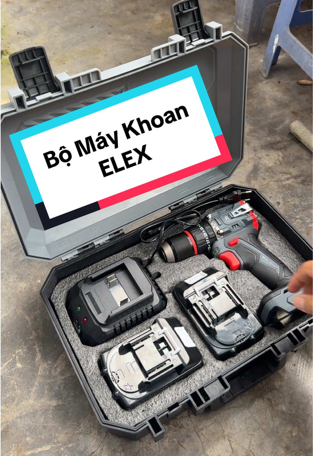 Máy khoan ELEX 21V – Không chổi than, khoan khỏe - Pin Bền! #MayKhoanPin #KhoanKhongChoiThan #ELEX21V #DungCuThoXay #MayKhoanGiaTot 